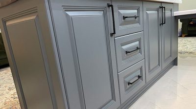 کابینت روکش چوب رنگ سفید